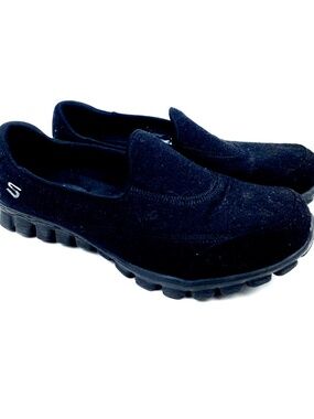 Skechers Go Walk Shoes Women's Size 8 Slip On Black Memory Foam Comfort Fabric